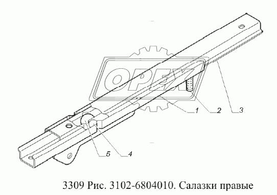 Салазки правые